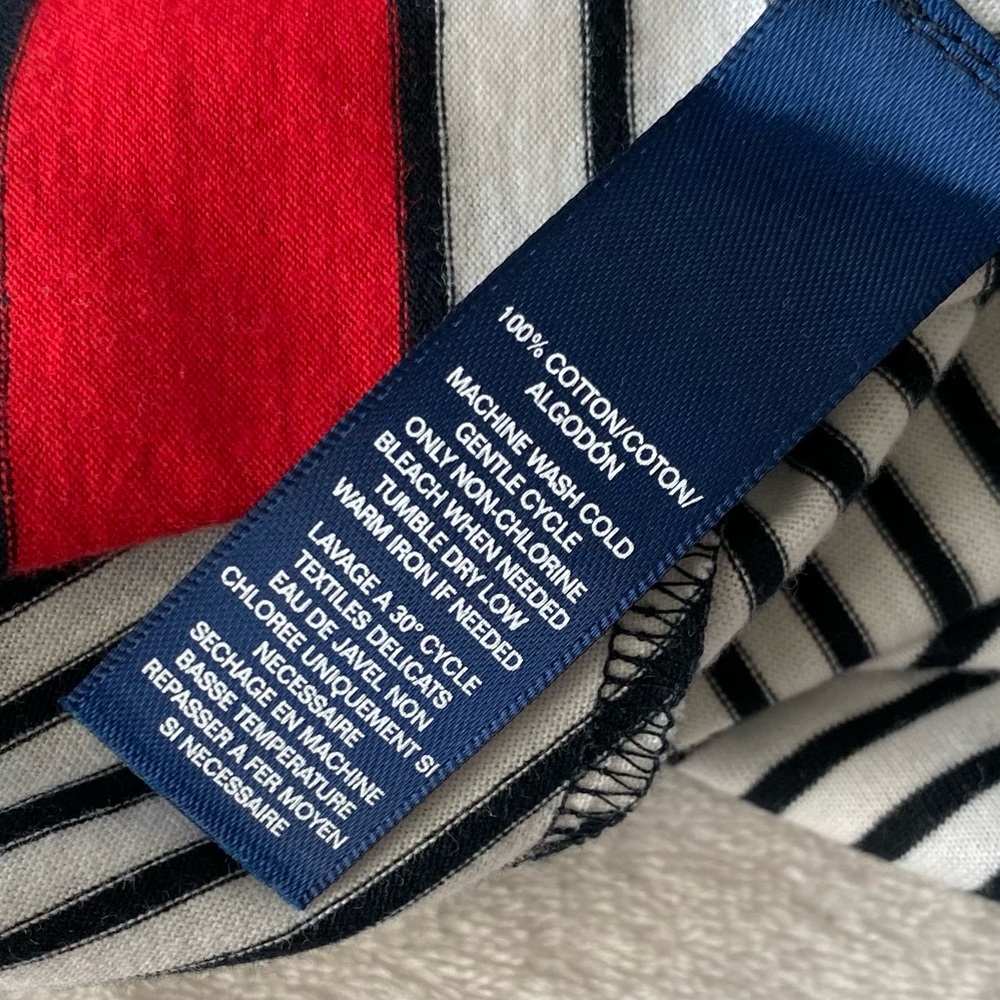 Chaps Chevron Maxi Skirt 100% cotton sz Medium new with Tags - Picture 10 of 14